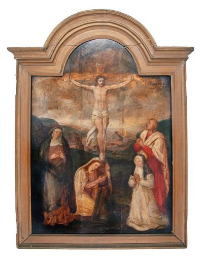 Crucifixion with Mary, Mary Magdalene & St John,