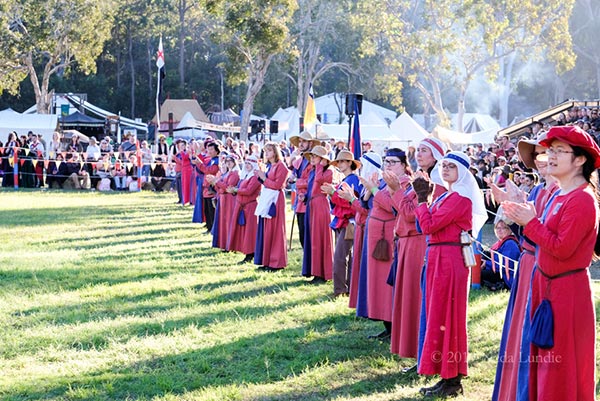 Volunteers at the 2019 Abbey Medieval Festival