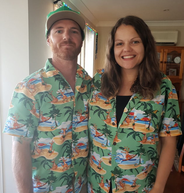 Tropical Christmas shirts