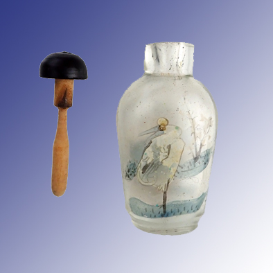 SNUFF BOTTLE WITH CRANES