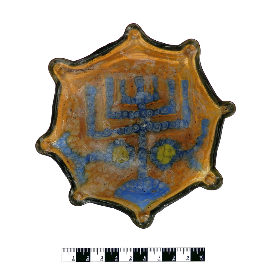 Bowl decorated with a Menorah