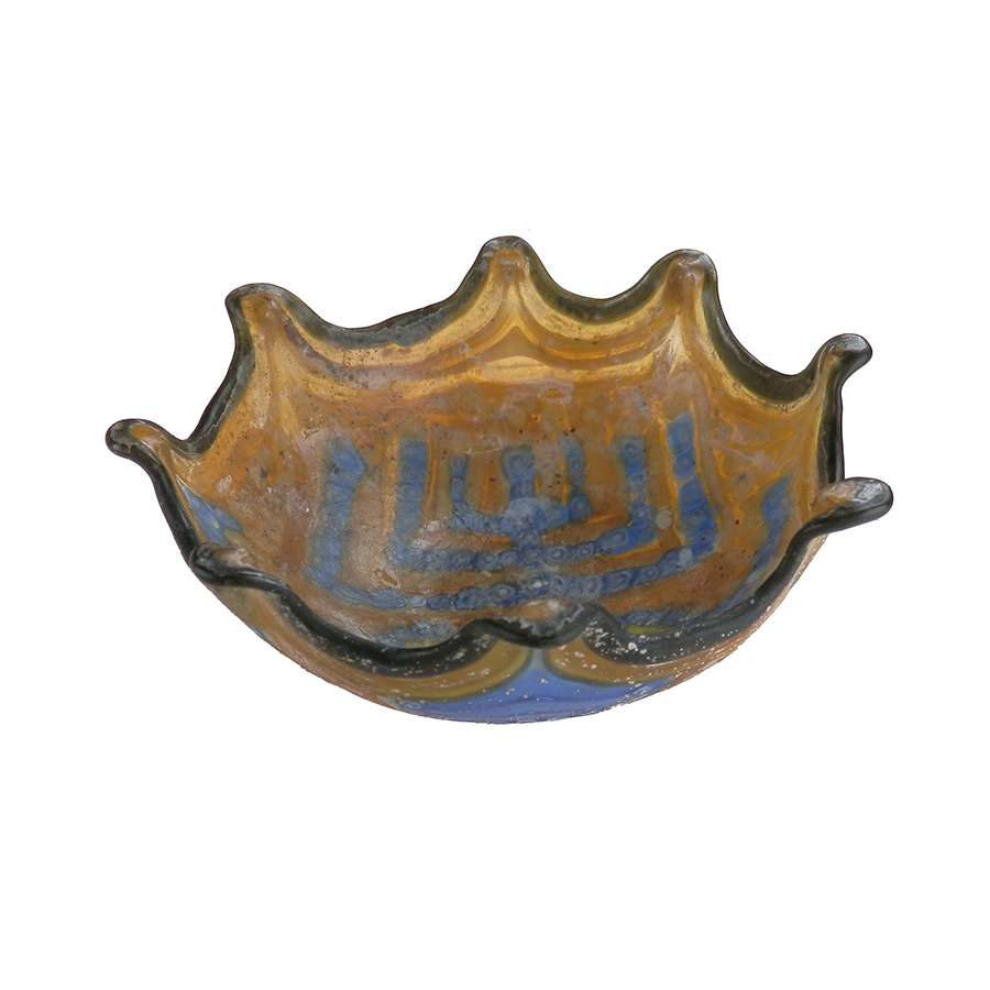 Bowl decorated with a Menorah